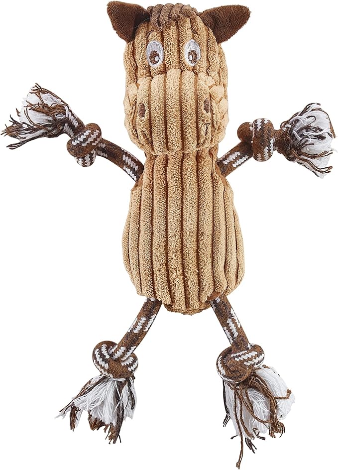 Charming Pet Ranch Roperz Horse Plush Squeaky Dog Toy