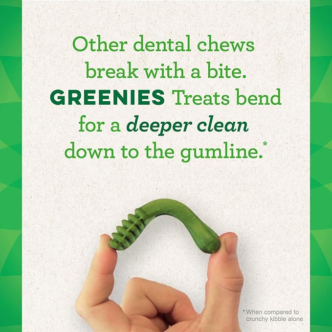 Greenies Large Dental Dog Treats, Gingerbread Flavor, 6 oz. Pack (4 Count)
