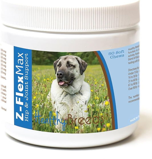 Healthy Breeds Anatolian Shepherd Dog Z-Flex Max Hip and Joint Soft Chews 50 Count