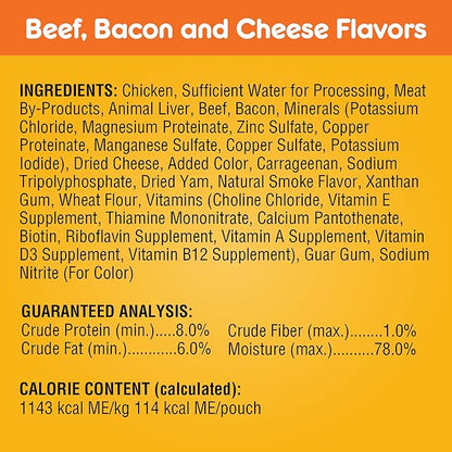 PEDIGREE CHOPPED GROUND DINNER Adult Soft Wet Dog Food Variety Pack, 3.5 Ounce (Pack of 18)