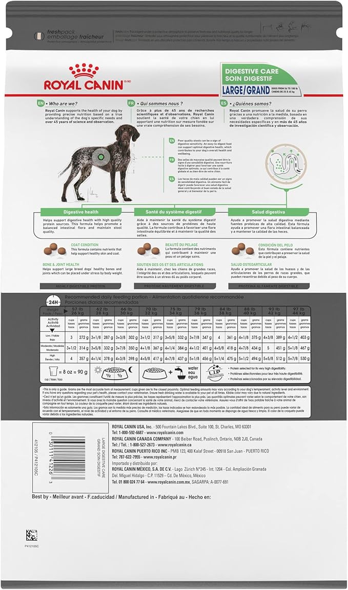 Royal Canin Large Digestive Care Dry Dog Food, 30 lb bag