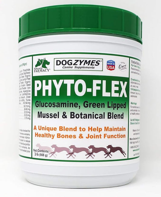 Dogzymes Phyto Flex - Glucosamine, Chondroitin, MSM and Hyaluronic Acid… (2 pound)