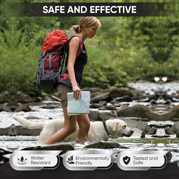 4 Pack Flea Collar for Dogs, Advanced Dog Flea Collar, Flea and Tick Collar for Dogs, Tick Collar for Dogs, Dog Flea and Tick Collar, Dog Tick Collar, Color: Black