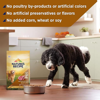 Nature′s Recipe Mature Lamb & Brown Rice Recipe Dry Dog Food, 4 lb. Bag