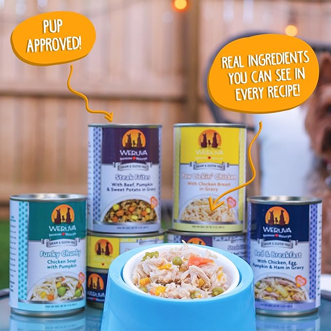 Weruva Classic Dog Food, Variety Pack, Baron's Batch, Wet Dog Food, 5.5oz Cans (Pack of 24)