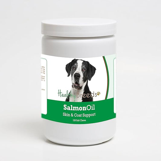 Healthy Breeds Great Dane Salmon Oil Soft Chews 120 Count
