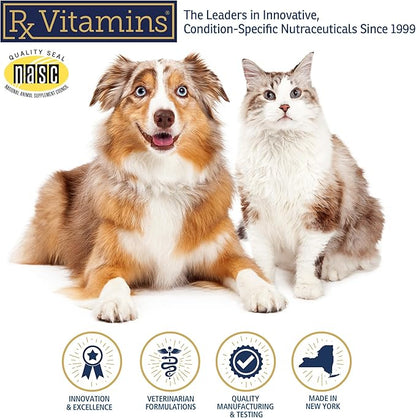 Rx Vitamins for Pets Immuno Support for Dogs & Cats - Immune System Support - Help Brain Function Bones Muscles Stress & Aging - 60 Capsules