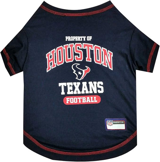 Pets First PET SHIRT for Dogs & Cats - NFL HOUSTON TEXANS Dog T-Shirt, X-Small. - Cutest Pet Tee Shirt for the real sporty pup
