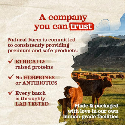 Natural Farm Odor-Free Collagen Dog Chews, (12-Inch, 12-Pack), Long Lasting Bully Sticks & Rawhide Alternative Dog Treats, 95% Collagen, High Protein Best Dental Dog Treats – Medium & Large Dogs