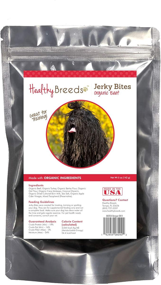 Healthy Breeds Bergamasco Jerky Bites Beef Recipe Dog Treats 5 oz