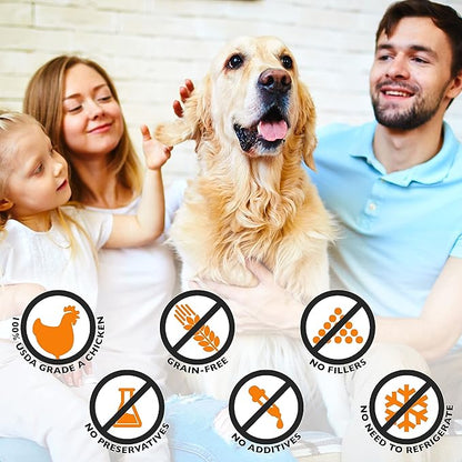 Emmy's Best EBPP Chicken Jerky Dog Treats Made in USA - 100% Natural Dog Jerky Treats Made with Real Chicken - Grilled Chicken Strips for Medium Dogs, Large Dogs and Small Dogs