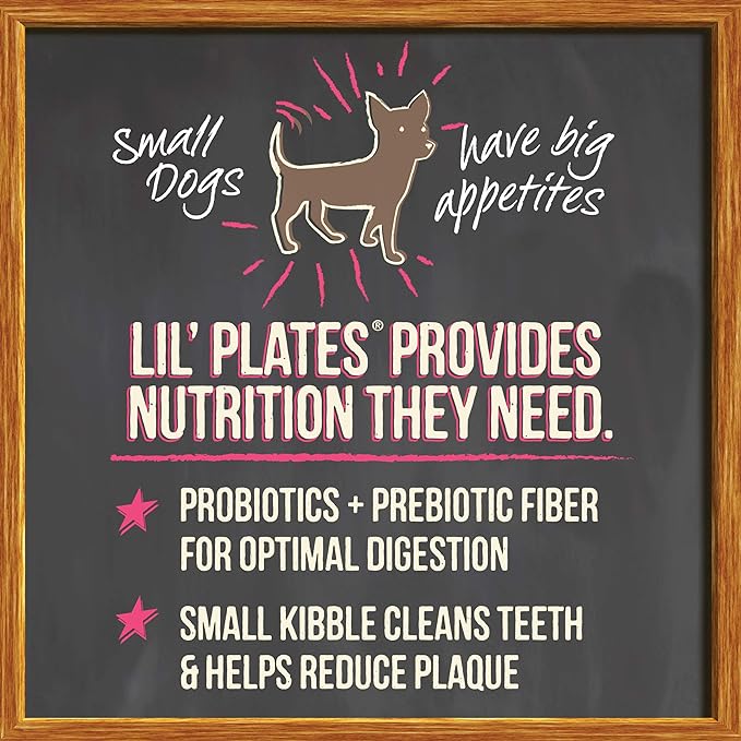 Merrick Lil’ Plates Premium Grain Free Dry Puppy Food for Small Dogs, Real Chicken and Sweet Potato Kibble - 12.0 lb. Bag