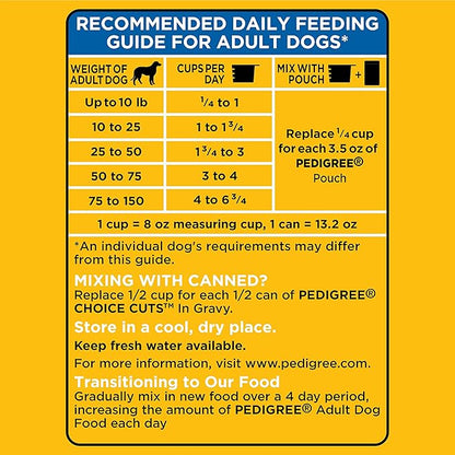 PEDIGREE Complete Nutrition Adult Dry Dog Food Roasted Chicken, Rice & Vegetable Flavor Dog Kibble, 3.5 lb. Bag