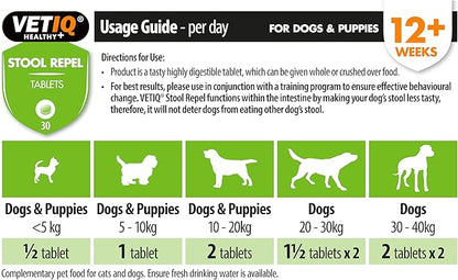 M&C Stool Repel-UM Deters Stool Eating for Dogs & Puppies (30 Tablets)