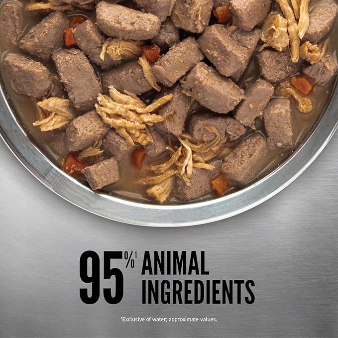 ORIJEN Original Stew Recipe with Chicken, Turkey & Eggs Wet Dog Food, WholePrey Ingredients, 12.8oz (Case of 12)