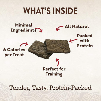 WELLNESS CORE Pure Rewards Natural Grain Free Dog Treats, Soft Jerky Bites, 4-Ounce Bag (Beef Jerky, (3 Pack) 4-Ounce Bag)