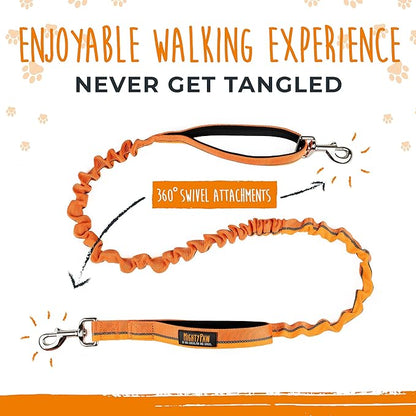 Mighty Paw Hands Free Dog Leash | Bungee Waist Leash for Dog Walking. Dog Running Leash Hands Free. Hands Free Leash for Large Dogs, Medium & Small Dogs. Dog Leash Waist Belt (36" - 48") Up To 150 lbs