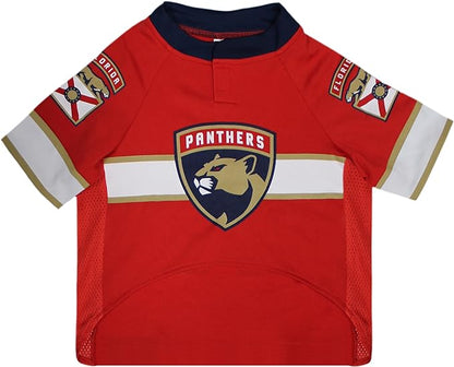 Pets First NHL Florida Panthers Jersey for Dogs & Cats, Medium. - Let Your Pet Be A Real NHL Fan!