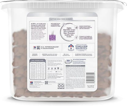 Hill's Science Diet Sensitive Stomach & Skin, Adult 1-6, Stomach & Skin Sensitivity Support, Dry Dog Food, Chicken & Barley, 17 lb Tub