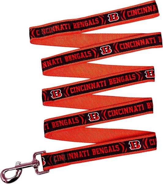 NFL PET Leash Cincinnati Bengals Dog Leash, Small Football Team Leash for Dogs & Cats. A Shiny & Colorful Cat Leash & Dog Leash Licensed by The NFL