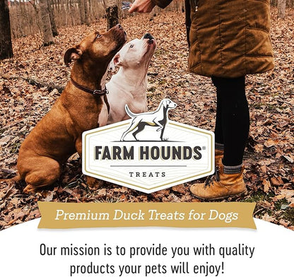 Farm Hounds Premium Bite-Sized Duck Training Treats for Dog, 100% Made from Humanely-Raised Ducks, Dog Trainer Treats Healthy Delicious Dog Bites, Made in USA, 2-Pack