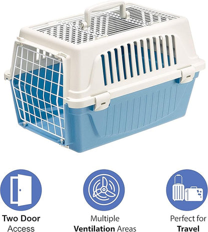 Ferplast Atlas Pet Carrier | Small Pet Carrier for Dogs & Cats w/Top & Front Door Access