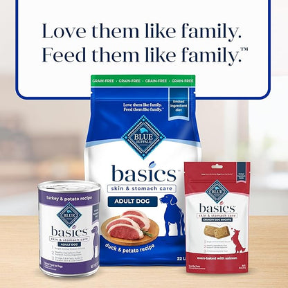 Blue Buffalo Basics Grain-Free Dry Dog Food for Adult Dogs, Limited Ingredient Diet, Duck Recipe, 22-lb. Bag