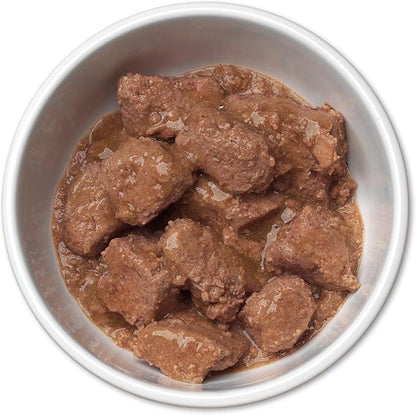 Merrick Backcountry Grain Free Premium Canned Wet Dog Food, Soft and Healthy Recipe, Chunky Beef Dinner - (Pack of 12) 12.7 oz. Cans