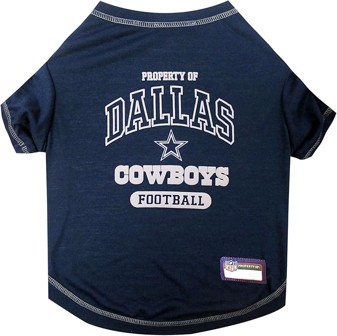 NFL PET SHIRT for Dogs & Cats - DALLAS COWBOYS Dog T-Shirt, X-Large. - Cutest Pet Tee Shirt for the real sporty pup