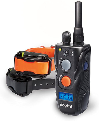 Dogtra 282C Remote Training E-Collar for 2 Dogs - 1/2 Mile Range - 127 Static Stimulation Levels, Vibration, Rechargeable, Waterproof, Electric Dog Collar for Obedience Training of Small, Medium Dogs