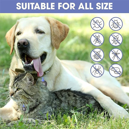 Ultrasonic, Natural, Chemical Free Tick and Flea Repeller - Ultrasonic Flea and Tick Repeller for Dogs and Cats - Flea and Tick Treatment for Dogs, Safe for Humans and Pets