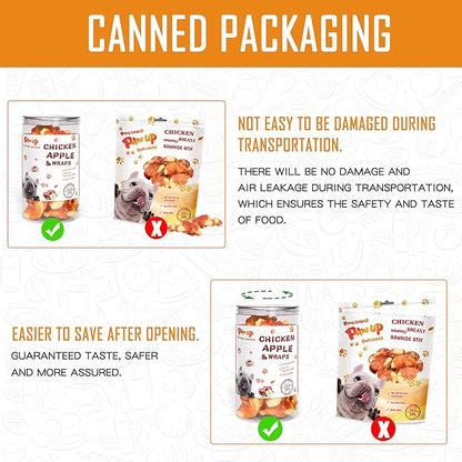 Dog Treats Chicken Jerky Wrapped Sweet Potato, Natural Ingredients w/Taurine, Grain Free Dog Treats, 12.5 oz