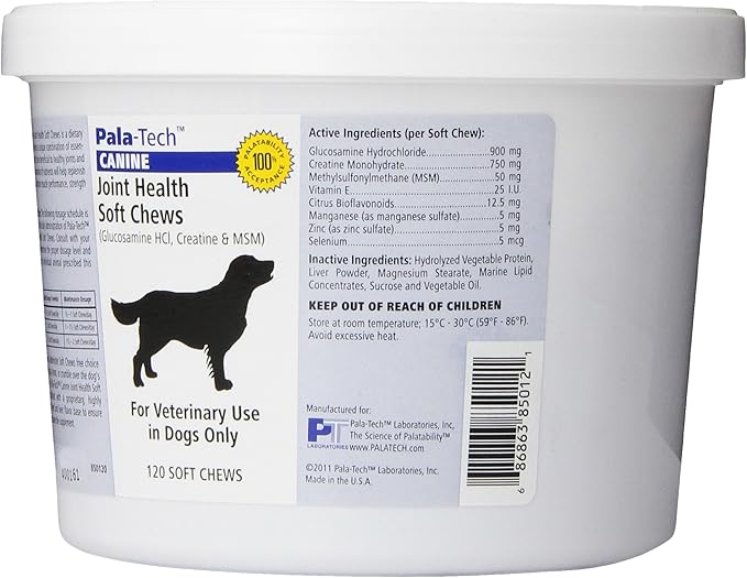Pala-Tech 120-Count Canine Joint Soft Chews