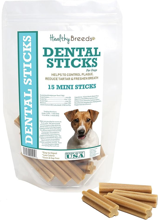 Healthy Breeds Jack Russell Terrier Dental Sticks Minis 15 Count