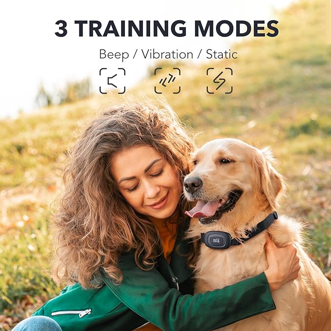 DOG CARE Dog Training Collar with Remote - Rechargeable Dog Shock Collar for All Dogs with Beep, Vibration, and Adjustable Shock Level, Dog Training Collars for 2 Dogs, Security Lock, Water-Resistant