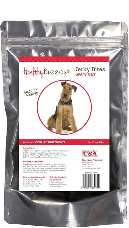 Healthy Breeds Airedale Terrier Jerky Bites Beef Recipe Dog Treats 5 oz