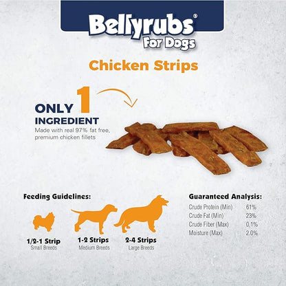 Chicken Strips for Small to Large Dogs 20oz | Real Chicken Jerky Sticks | All-Natural Gluten & Grain Free Chicken Jerky Treats | High Protein Dog Training Chews | Made in USA