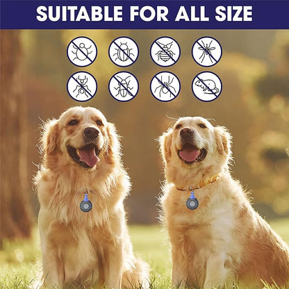 Intelligent Ultrasonic Flea and Tick Repeller for Dogs and Cats - Ultrasonic, Natural, Chemical-Free Tick and Flea Repeller - Flea and Tick Treatment for Dogs