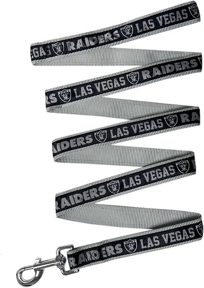 NFL PET Leash Las Vegas Raiders Dog Leash, Small Football Team Leash for Dogs & Cats. A Shiny & Colorful Cat Leash & Dog Leash Licensed by The NFL
