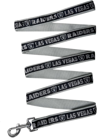 NFL PET Leash Las Vegas Raiders Dog Leash, Large Football Team Leash for Dogs & Cats. A Shiny & Colorful Cat Leash & Dog Leash Licensed by The NFL