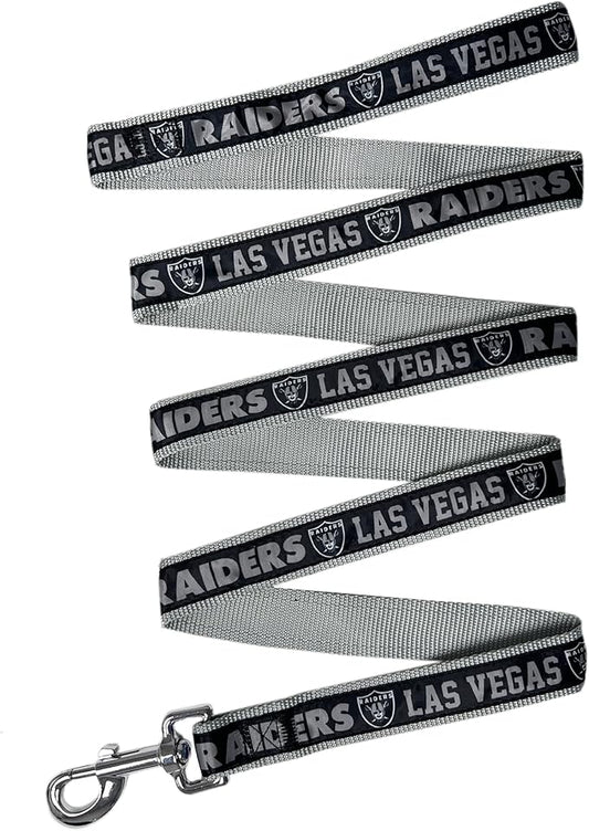 NFL PET Leash Las Vegas Raiders Dog Leash, Large Football Team Leash for Dogs & Cats. A Shiny & Colorful Cat Leash & Dog Leash Licensed by The NFL