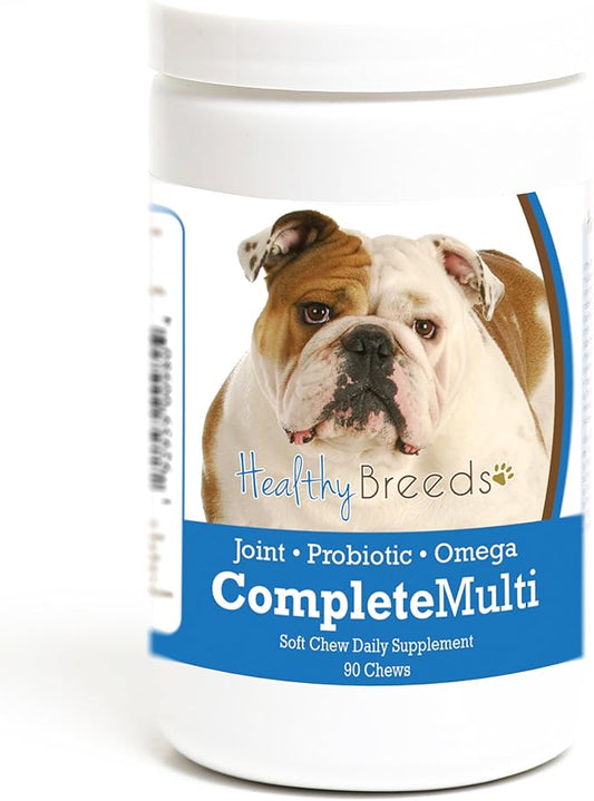 Healthy Breeds Bulldog All in One Multivitamin Soft Chew 90 Count
