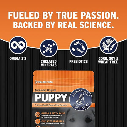 Annamaet Original Puppy Dry Dog Food, (Chicken & Brown Rice), 25-lb Bag