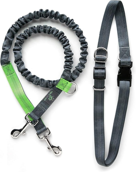 Mighty Paw Hands Free Dog Leash | Bungee Waist Leash for Dog Walking. Dog Running Leash Hands Free. Hands Free Leash for Large Dogs, Medium & Small Dogs. Dog Leash Waist Belt (36" - 48") Up To 150 lbs