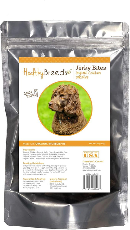 Healthy Breeds Boykin Spaniel Jerky Bites Chicken & Rice Recipe Dog Treats 5 oz