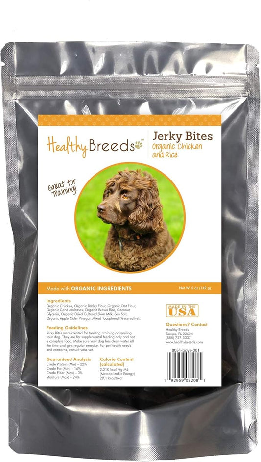 Healthy Breeds Boykin Spaniel Jerky Bites Chicken & Rice Recipe Dog Treats 5 oz