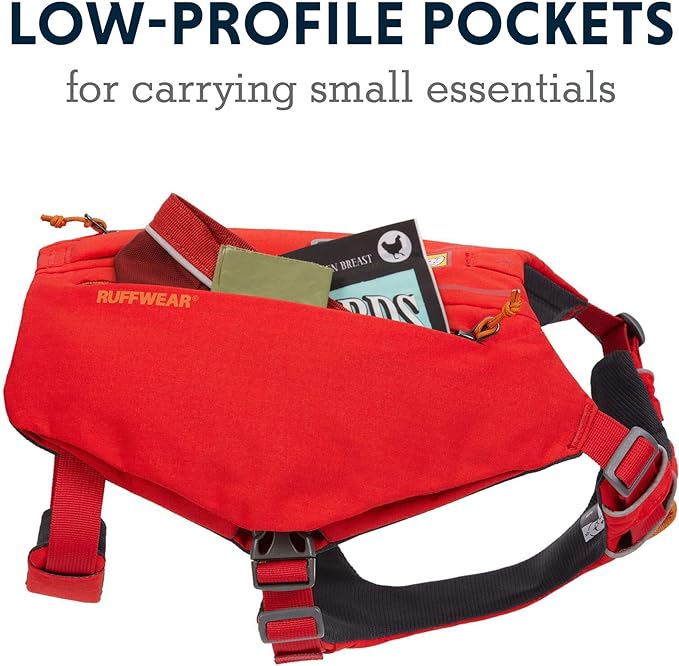Ruffwear, Switchbak Dog Harness, Pack & Harness Hybrid for Day Trips & Everyday Use, Red Sumac, Small