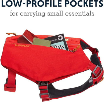 Ruffwear, Switchbak Dog Harness, Pack & Harness Hybrid for Day Trips & Everyday Use, Red Sumac, Medium