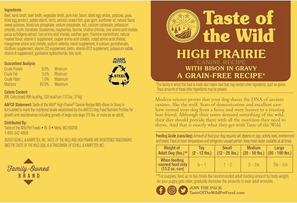 Taste Of The Wild Grain Free Real Meat Recipe Premium Wet Canned Stew Dog Food (12) 13.2 oz. Cans