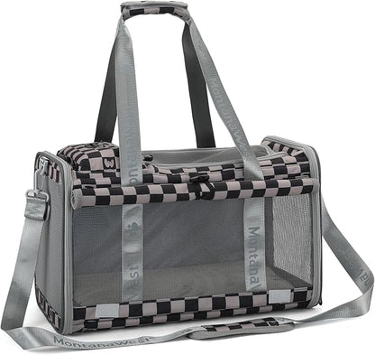 Cat and Dog Carrier,Pet Carrier for Small Medium Cats Puppies up to 15 Lbs,Soft Cat Carrier with Small Top Bag for Travel
